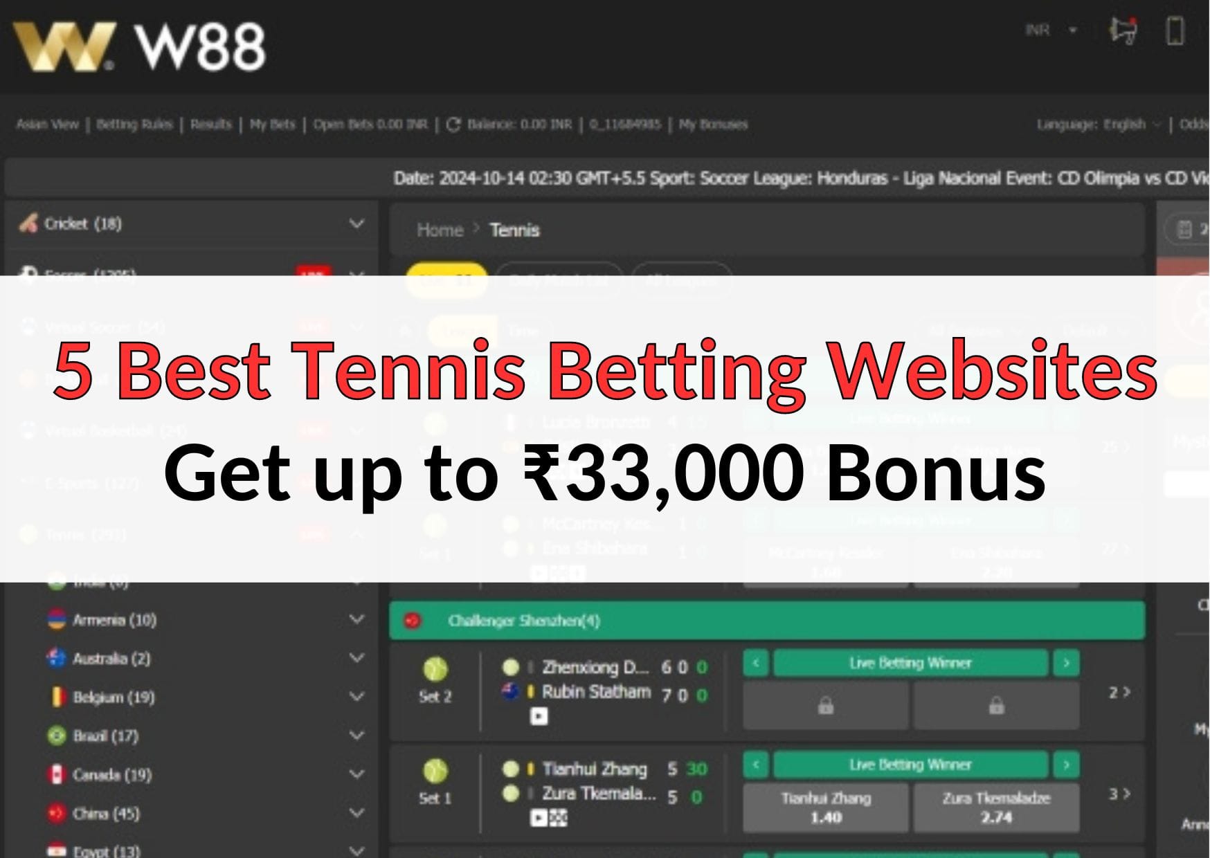 หา 0 BAR  Tennis Beting website by x5betindi for starters